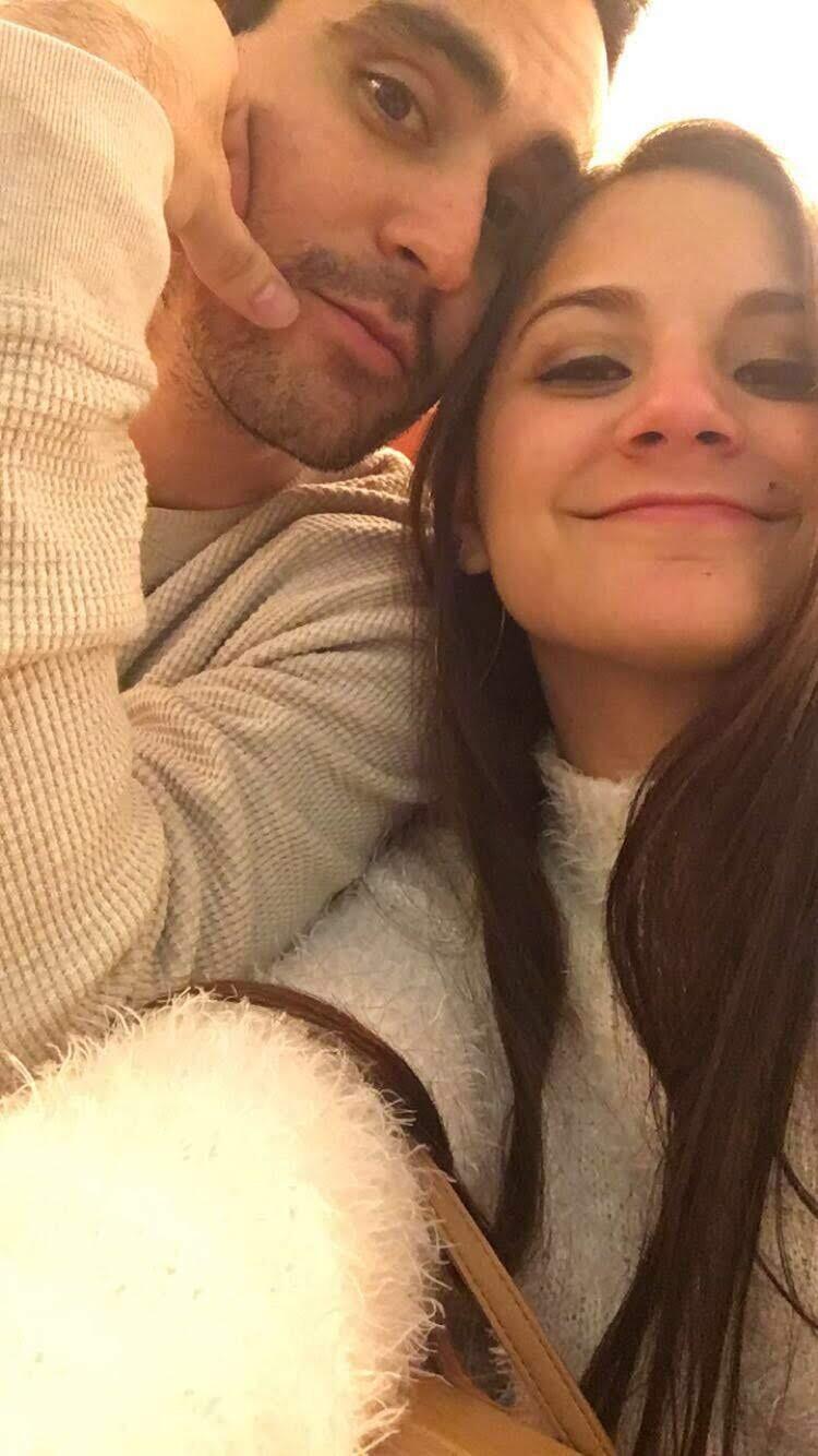 our first official date after fall semester - Torchys tacos and some Christmas lights