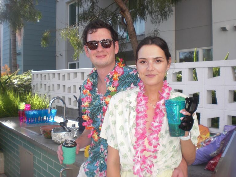 Our tiki themed engagement party 