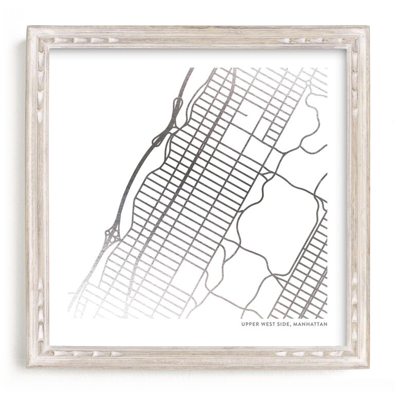 Custom map art gift idea from Minted. 