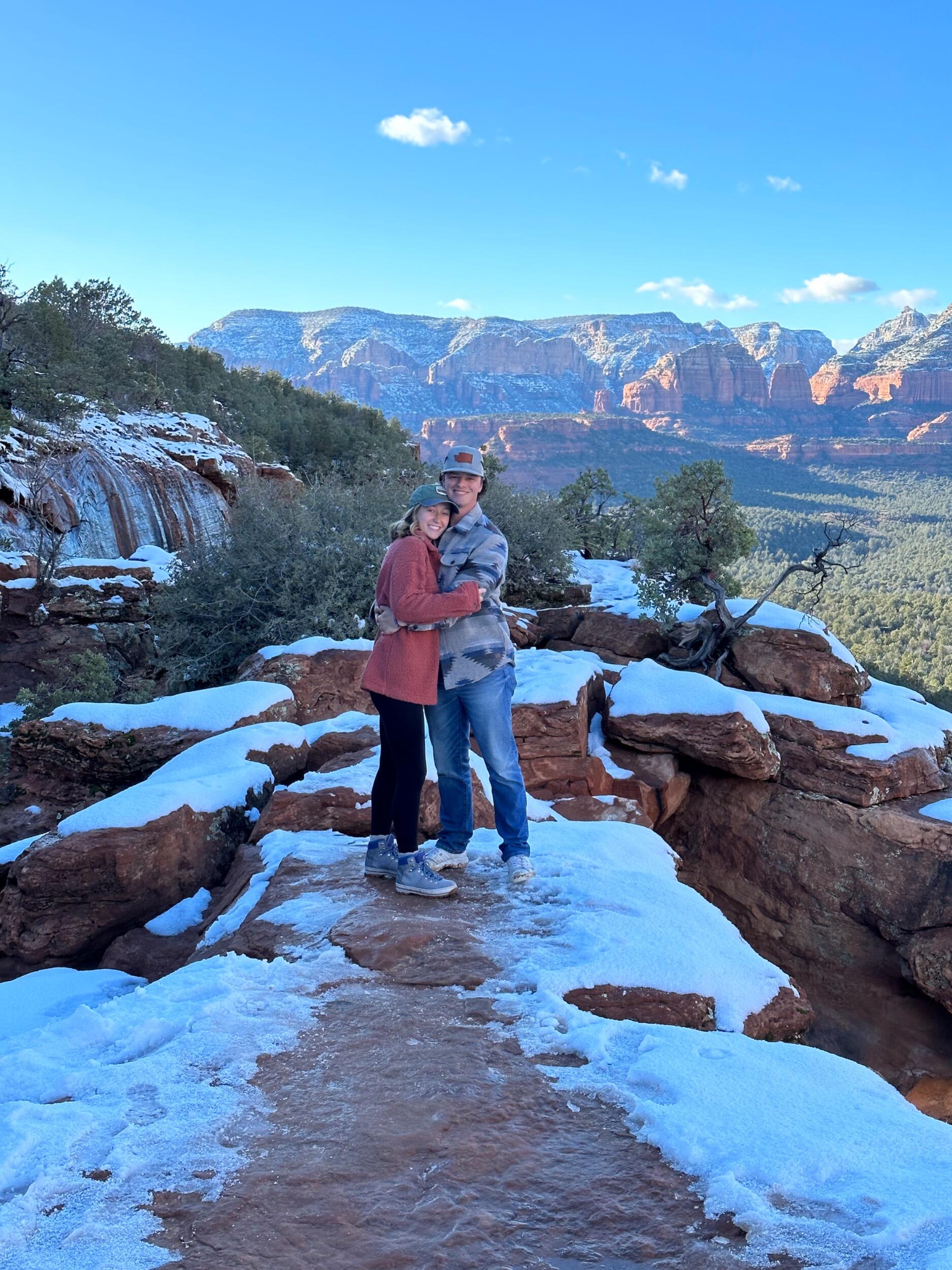 Devil's Bridge in Sedona Arizona
with friends.
Hailey enjoyed the view, but Nick's opinion was that the most beautiful view was her;)