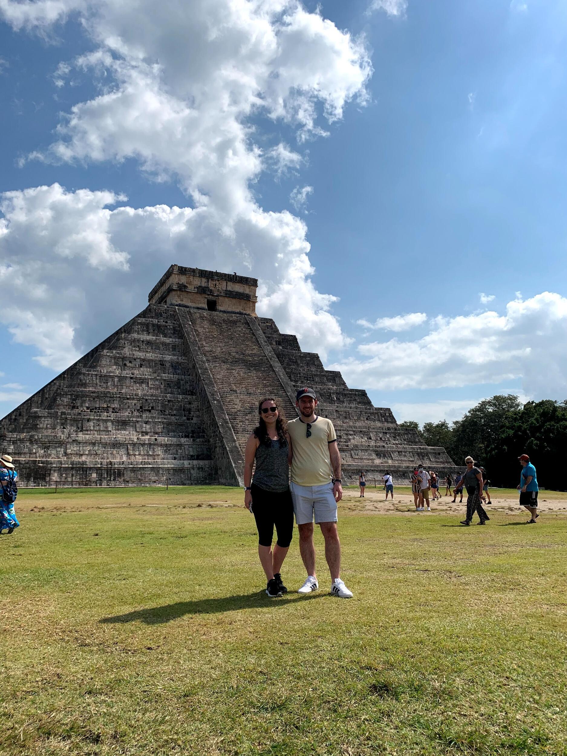 Danielle & Donal at Chichen-Itza in Mexico.