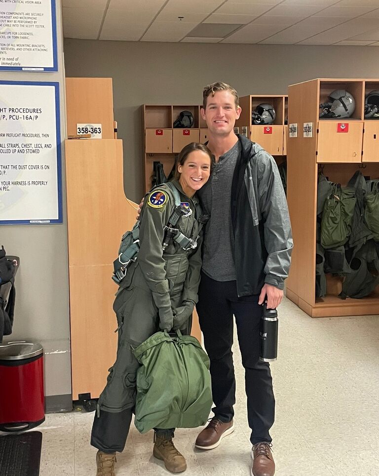 Megan went through pilot training in Columbus, MS, and Colton got to be there for her first ever flight! She just recently graduated and is going to Charleston, SC to fly C-17s, only four hours away from Colton!