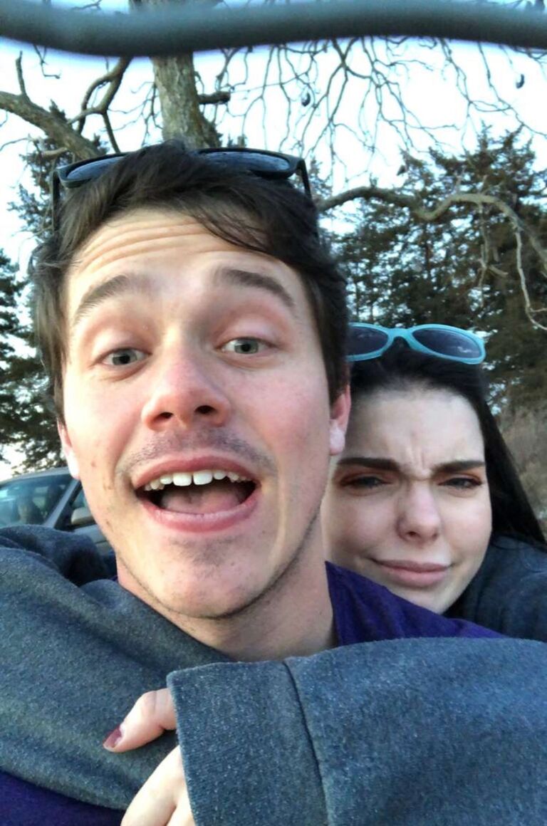 Our first photo together.
Joe lived very close to Pioneer Park and it soon became one of our go to date places. 