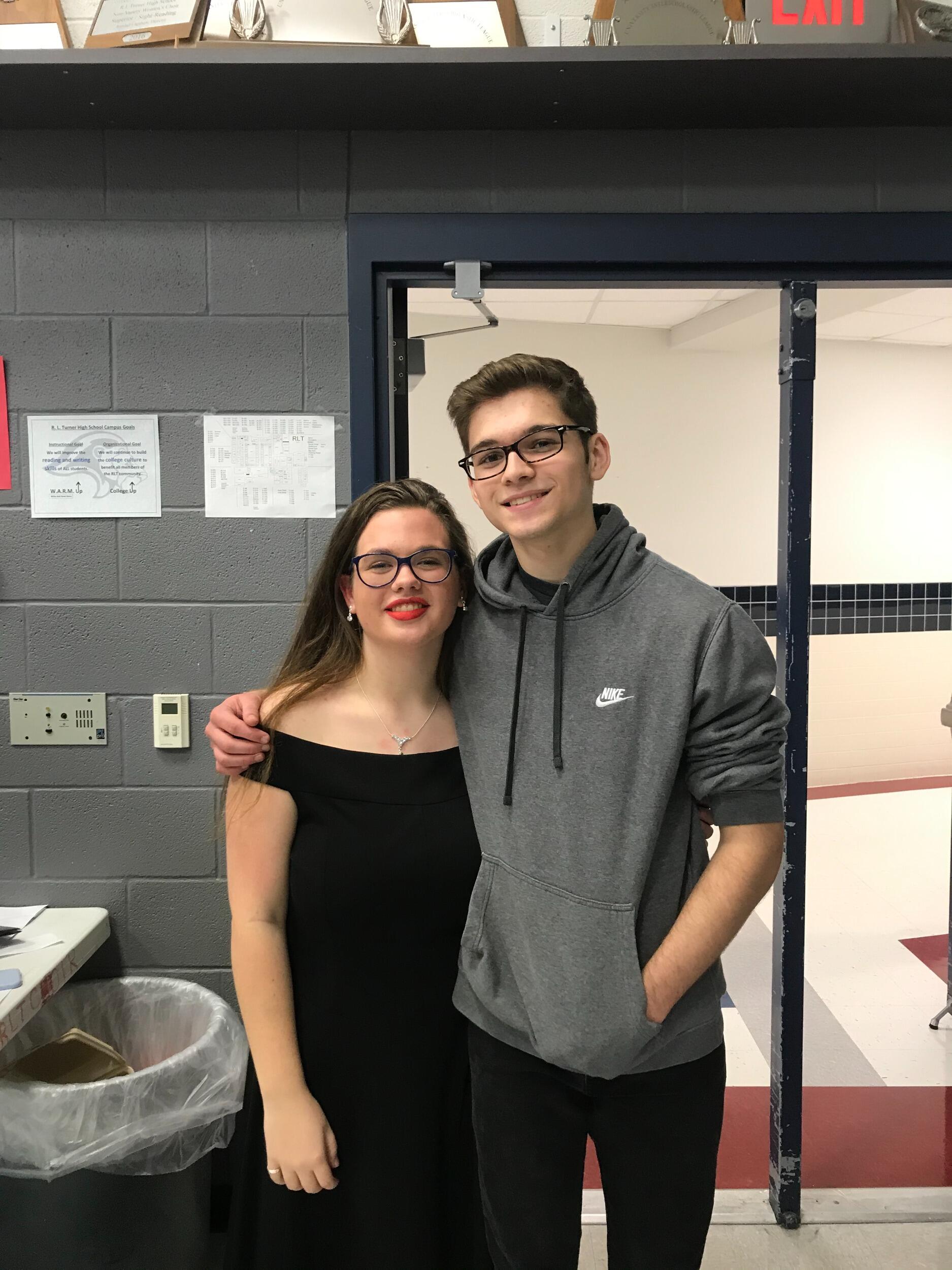 Our first picture taken together! We met in high school choir and started dating on December 7th, 2019.