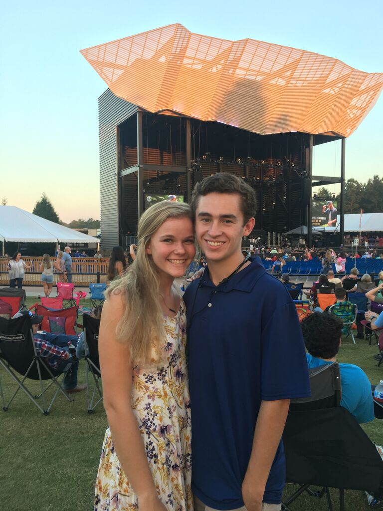 Our first concert together as a couple! Skipped Homecoming to see Dustin Lynch and Cole Swindell. This was the night that I knew I loved Luke!   -Emma