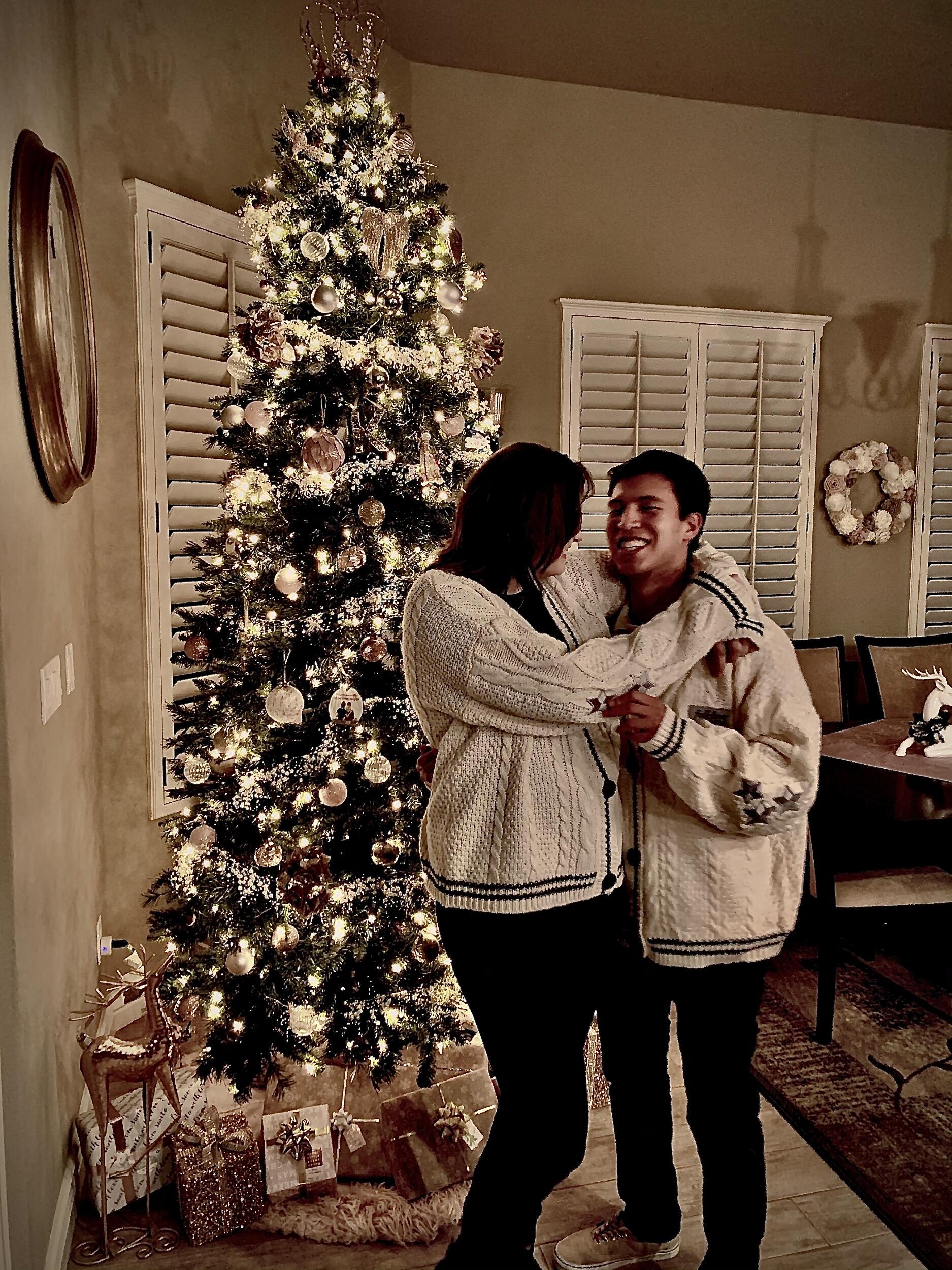 Katrina and Cecilio celebrated their first Christmas together! 