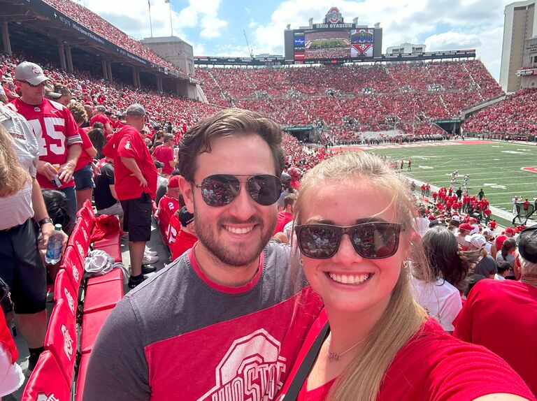 First OSU game where we are both alumni of OSU!