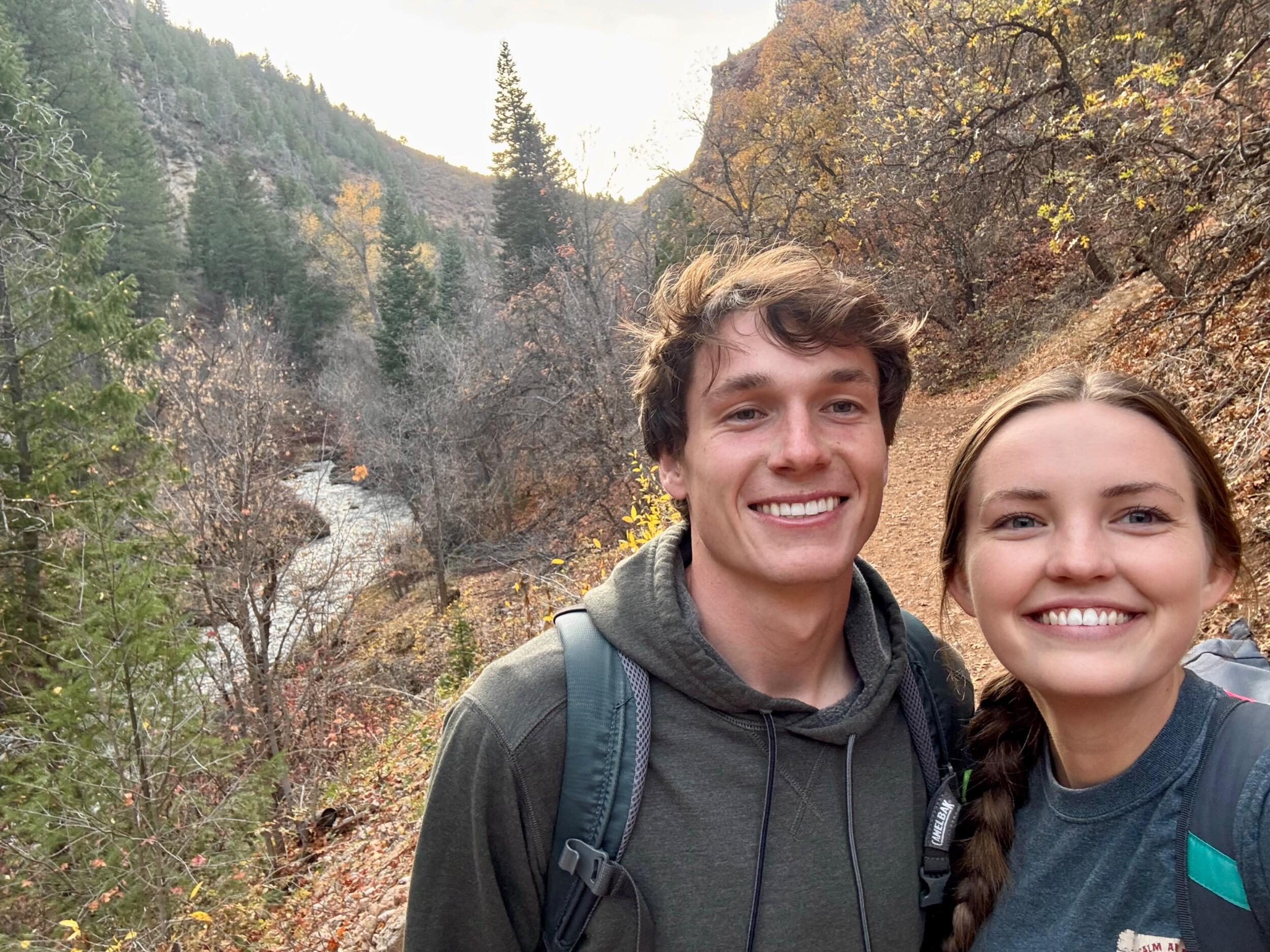 First date hiking to the Diamond Fork Hot Springs