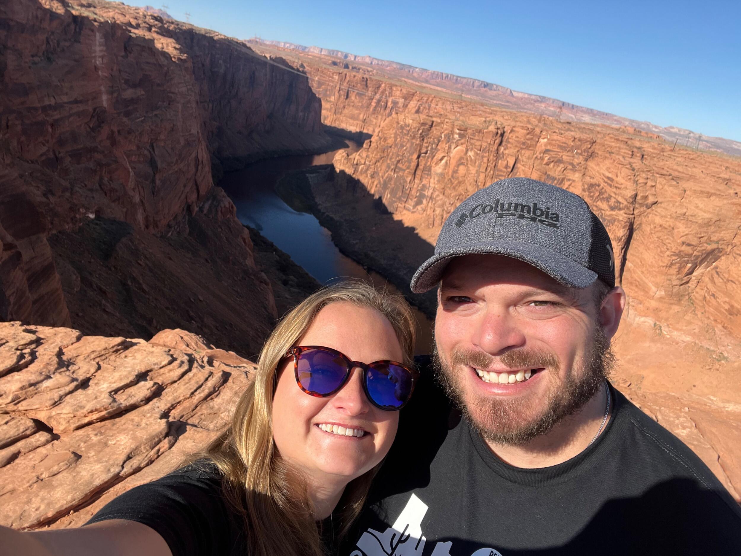 Seeing another beautiful sight together. The Grand Canyon