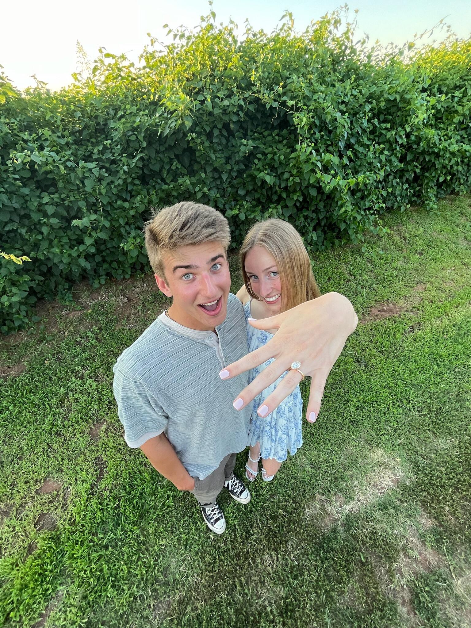Photos on the day of our engagement party