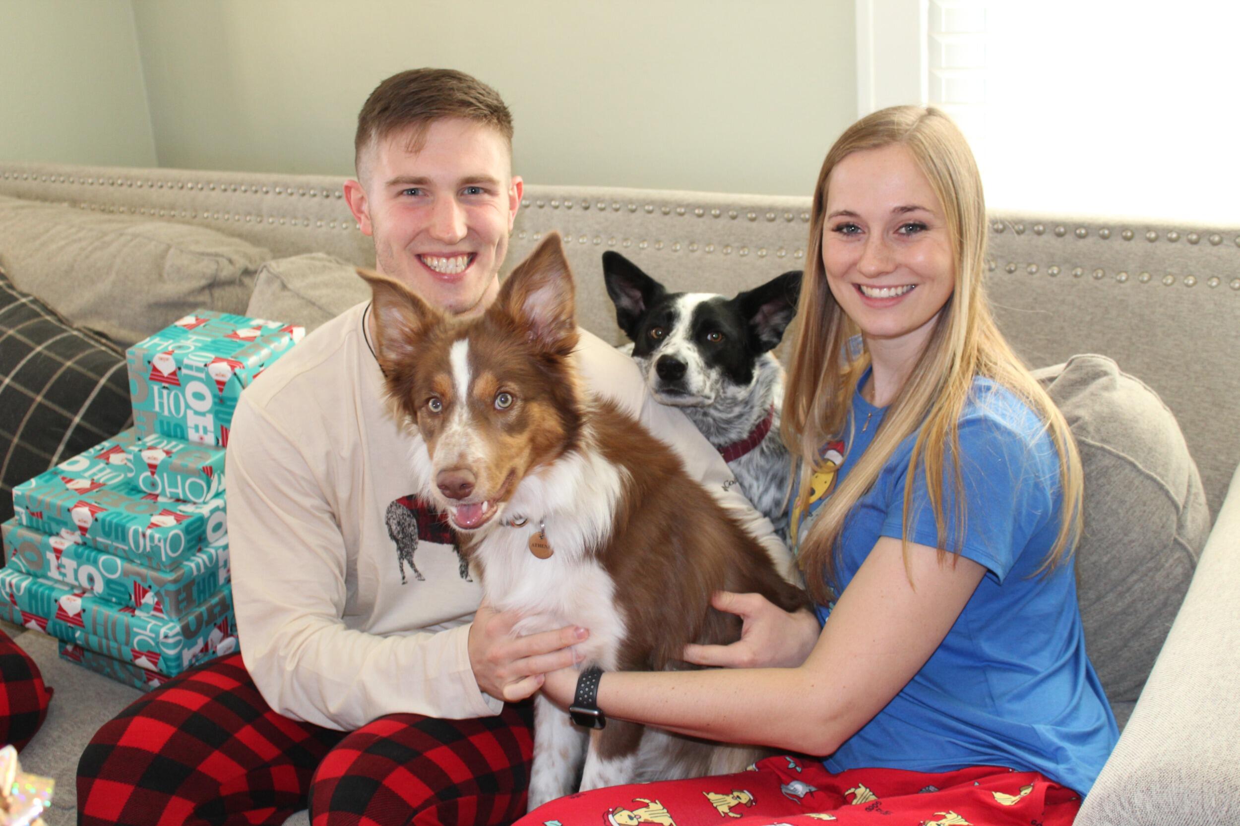 Our First Christmas spent together. We loved getting to spend the holidays with each other and each of our families. 