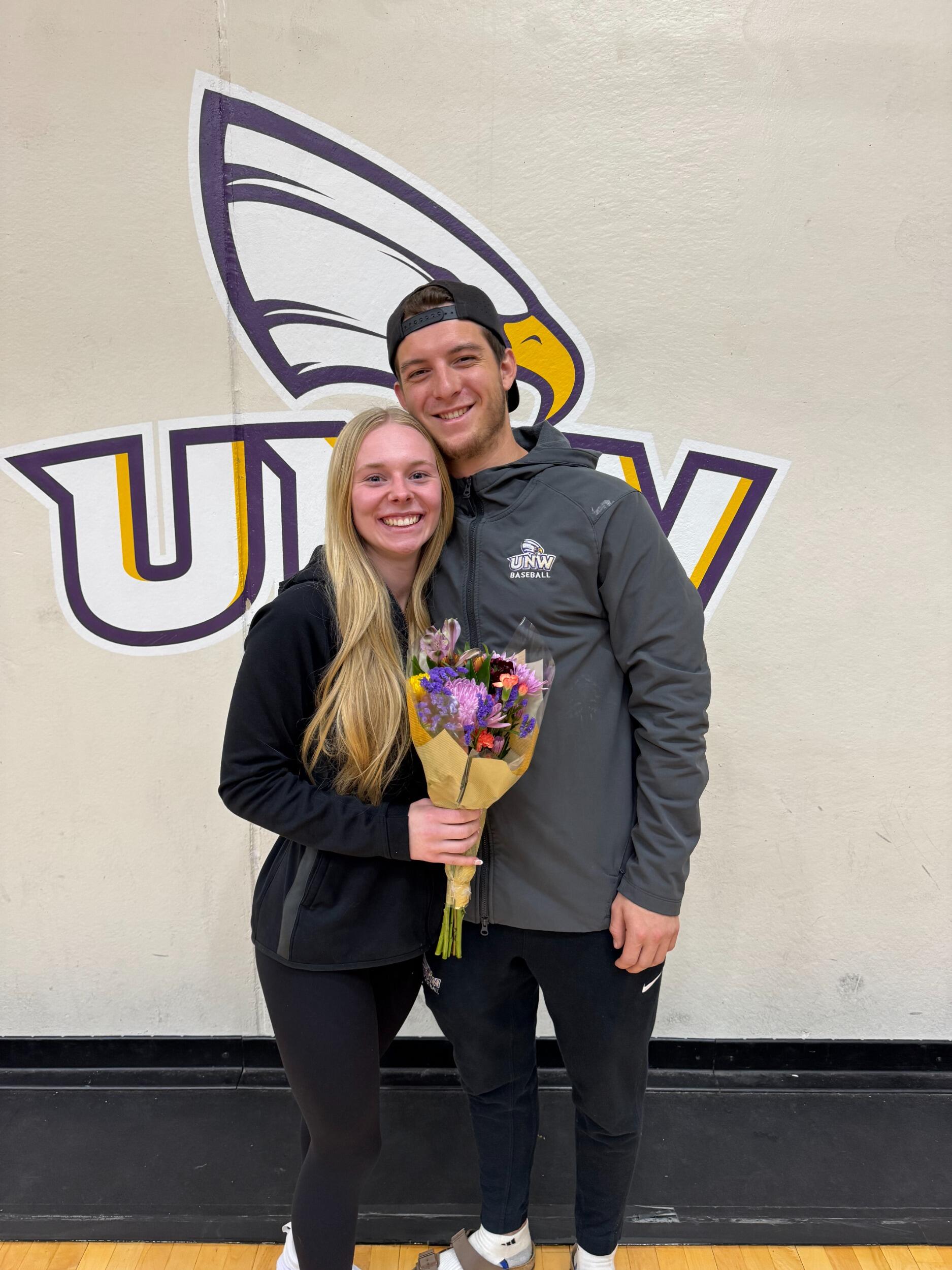 Senior night for Kaylyn and UNW Volleyball