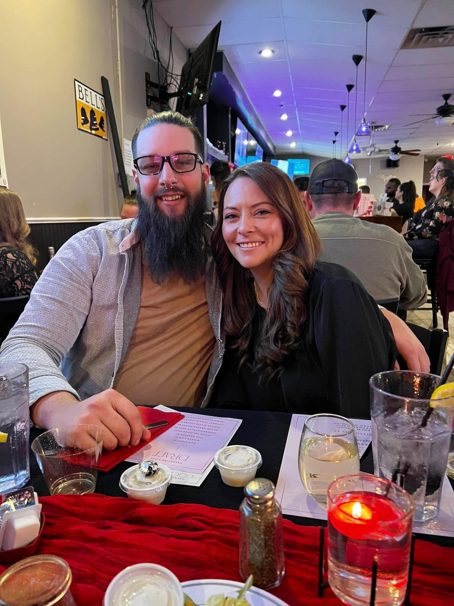 First Valentines together! We did a murder mystery with my friends and family at Nite Lite. 