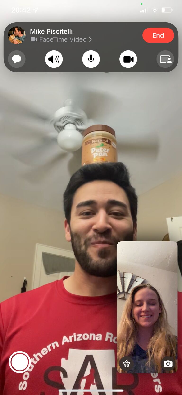 More photos of peanut butter Mike with different facial hair to show the passage of time.