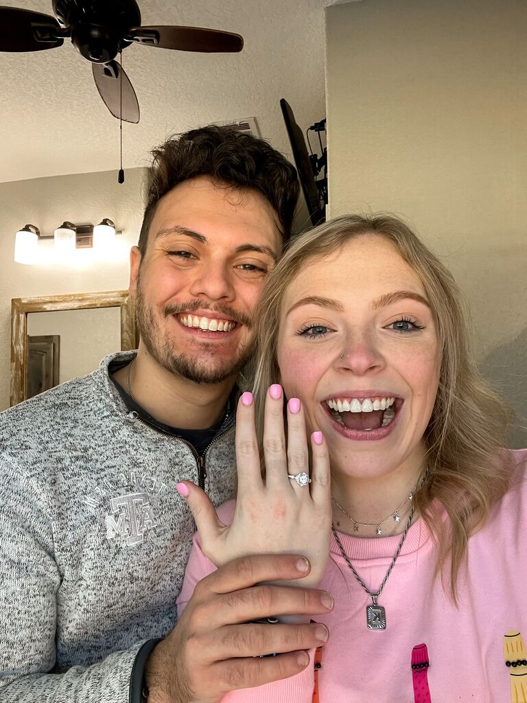 He proposed!!! Of course she said yes!