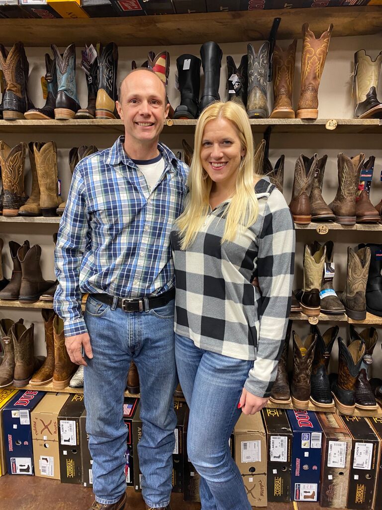 Boot shopping for Andy’s birthday