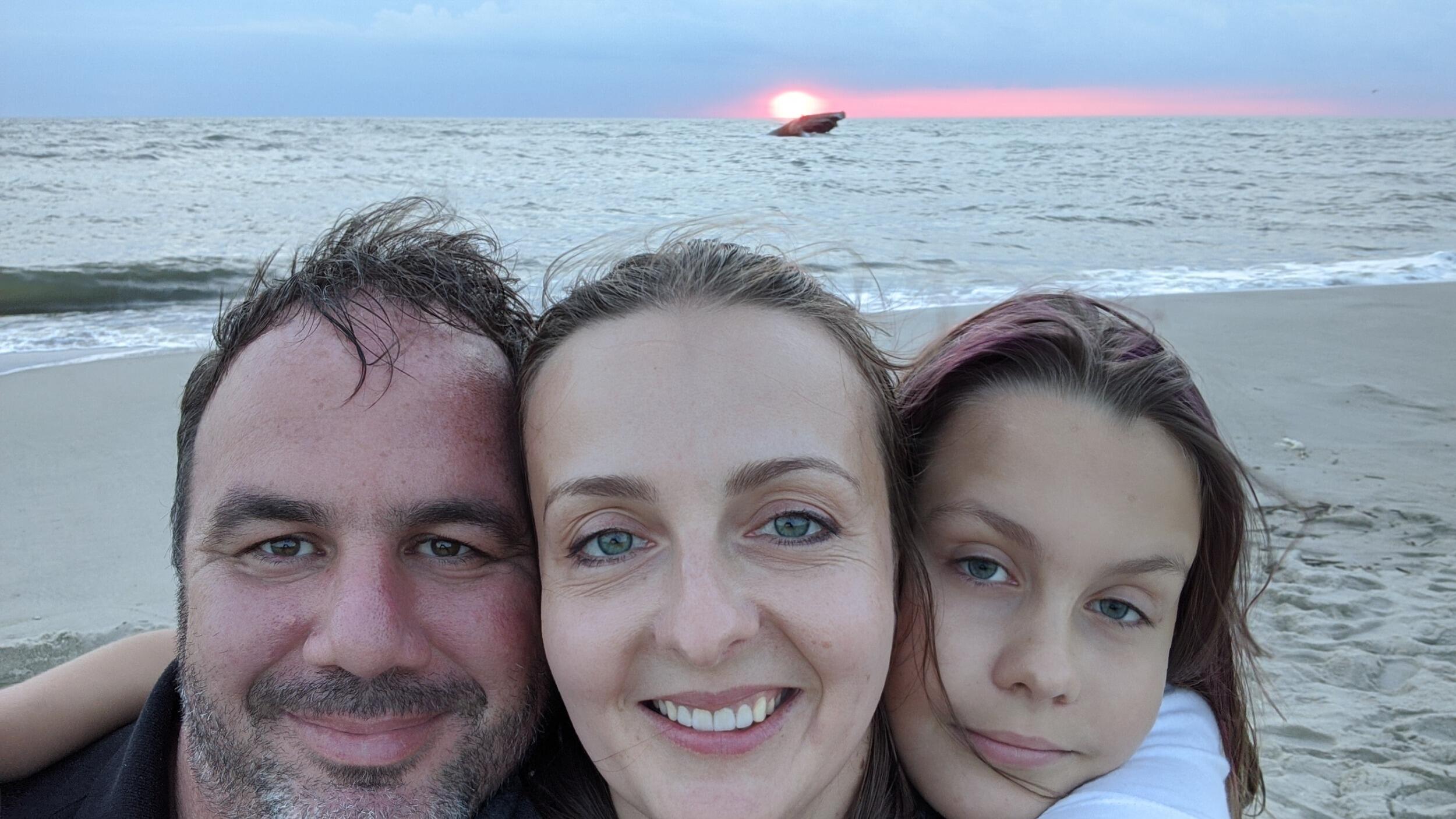 They say if you watch the sunset in New Jersey, you will have good luck. We did!