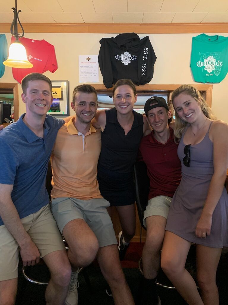 First family golf scramble together. 