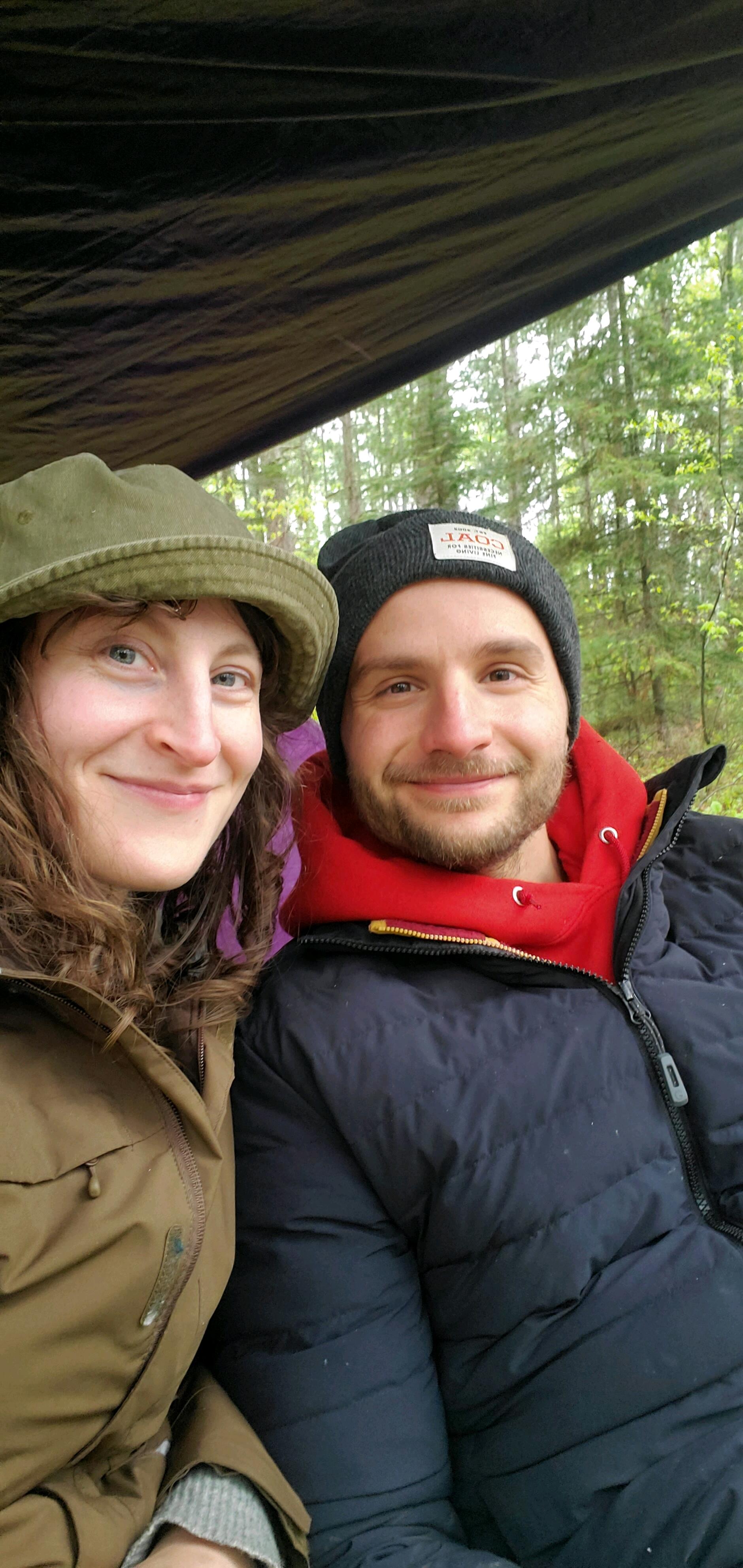 A very special canoe trip. Luckily, the weather was nice on the paddle in and the paddle out, but the rest of this canoe trip was very cold and rainy! That didn't matter though, because...