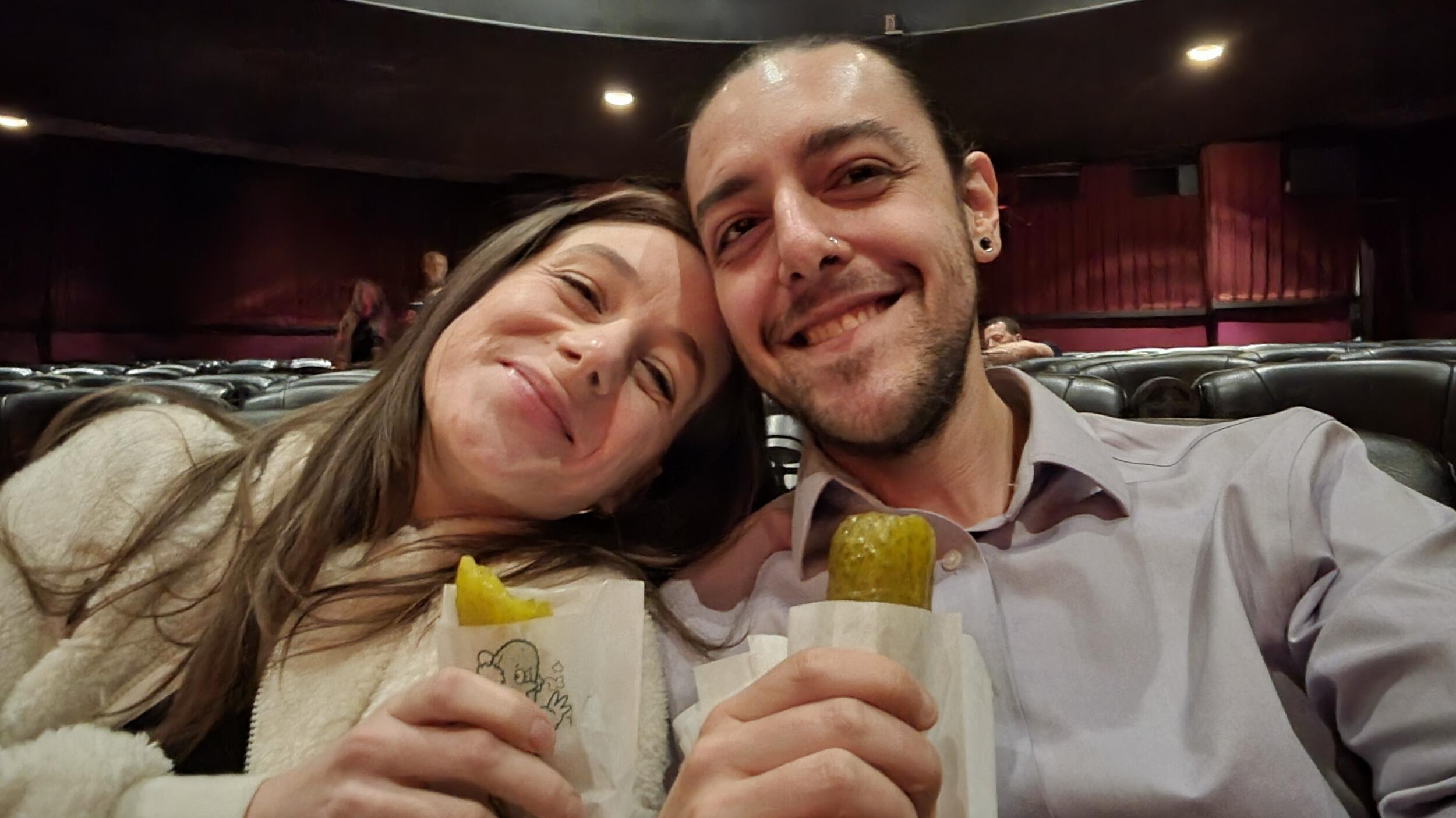 Celebrated Alex's birthday eating pickles at the Elk's Theater to watch Dune Part 2