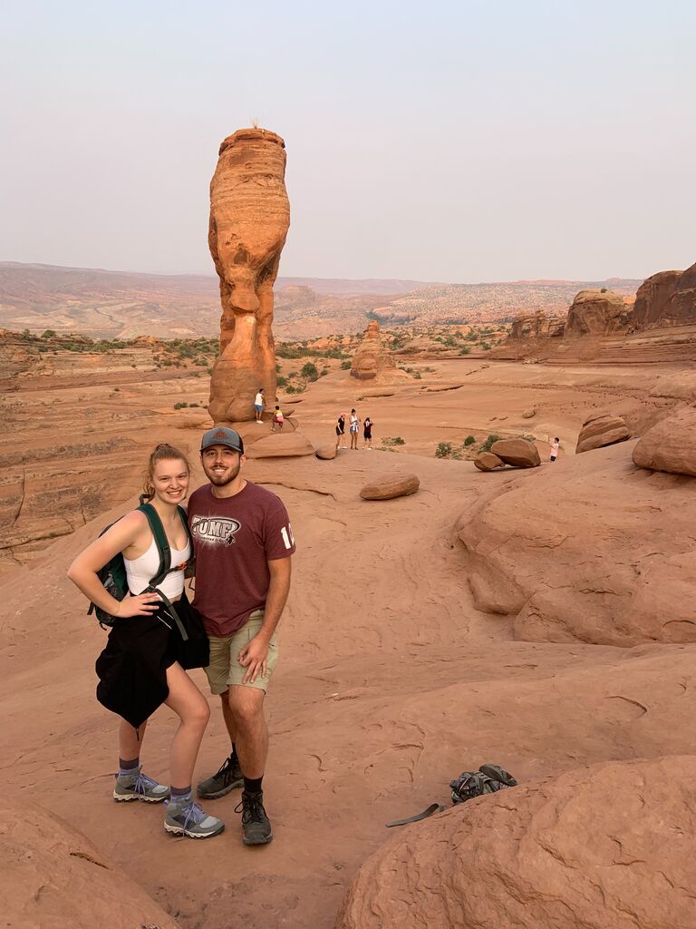 We took our first big trip together (with Morgan and Brooke) to Glacier National Park then down to Utah. We absolutely fell in love with Glacier and knew we had to go back.