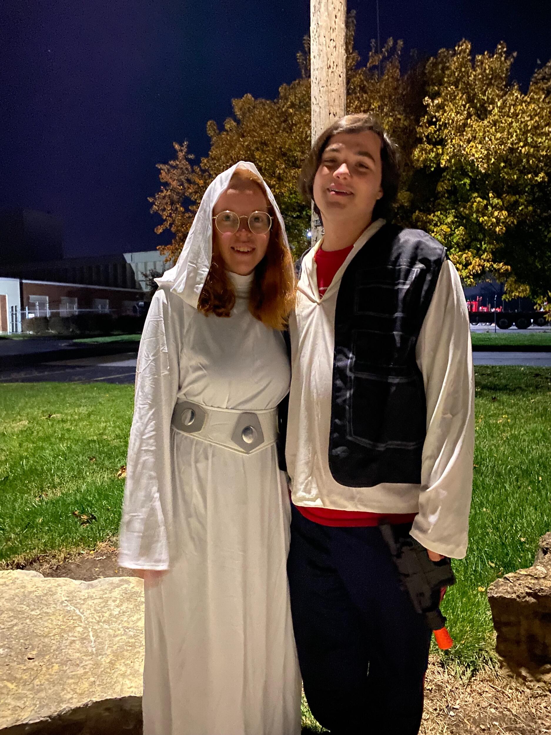 1st Halloween, Han Solo and Princess Leia  
