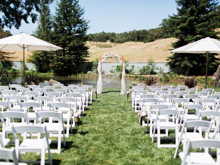 Wedding venue in Wine Country, California.