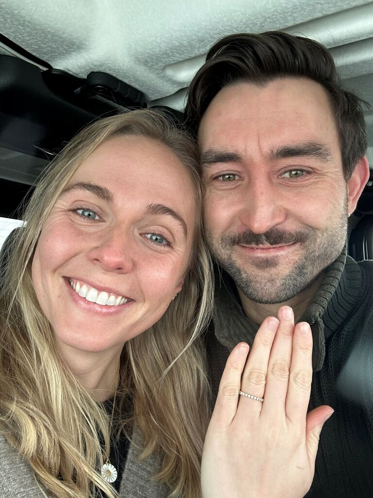 The day Cas proposed - on the side of the highway on our way back to the airport. It was the only place Anne could've possibly been surprised. What's more surprising is that we were pulled over for speeding five minutes later!