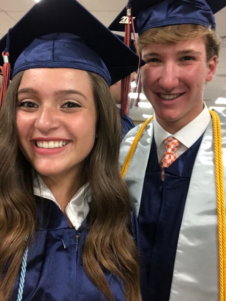 After years of minimal contact, Emily and Charlie's independent friend groups merged together Senior year. Emily and Charlie connected through various group hangouts and started dating shortly after graduation!