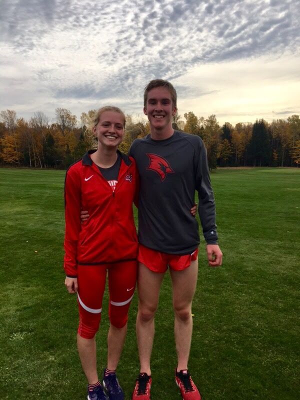 This was the day, Austen met Jenna's parents for the very first time. They were at their GLIAC cross country championship meet in Marquette, MI. Jenna's parent's surprised her by not telling her they were coming to watch - let's just say Austen's race wasn't the only thing he was nervous about that day. 