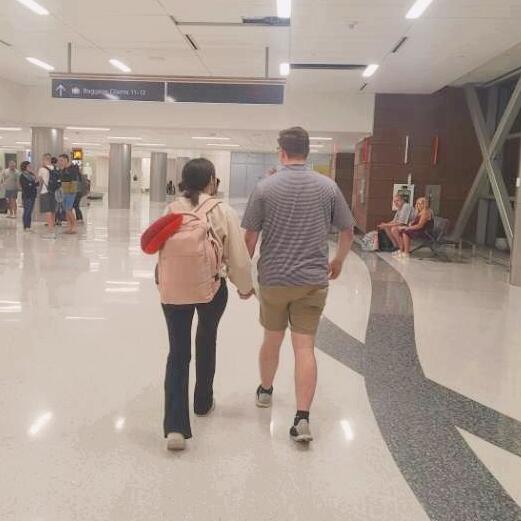 Katie Ann left for a month for a travel study to France, and Dylan had surprised her at the airport in Nashville when she landed! Little did she know he had been preparing the proposal and showed the family the ring when it came in.