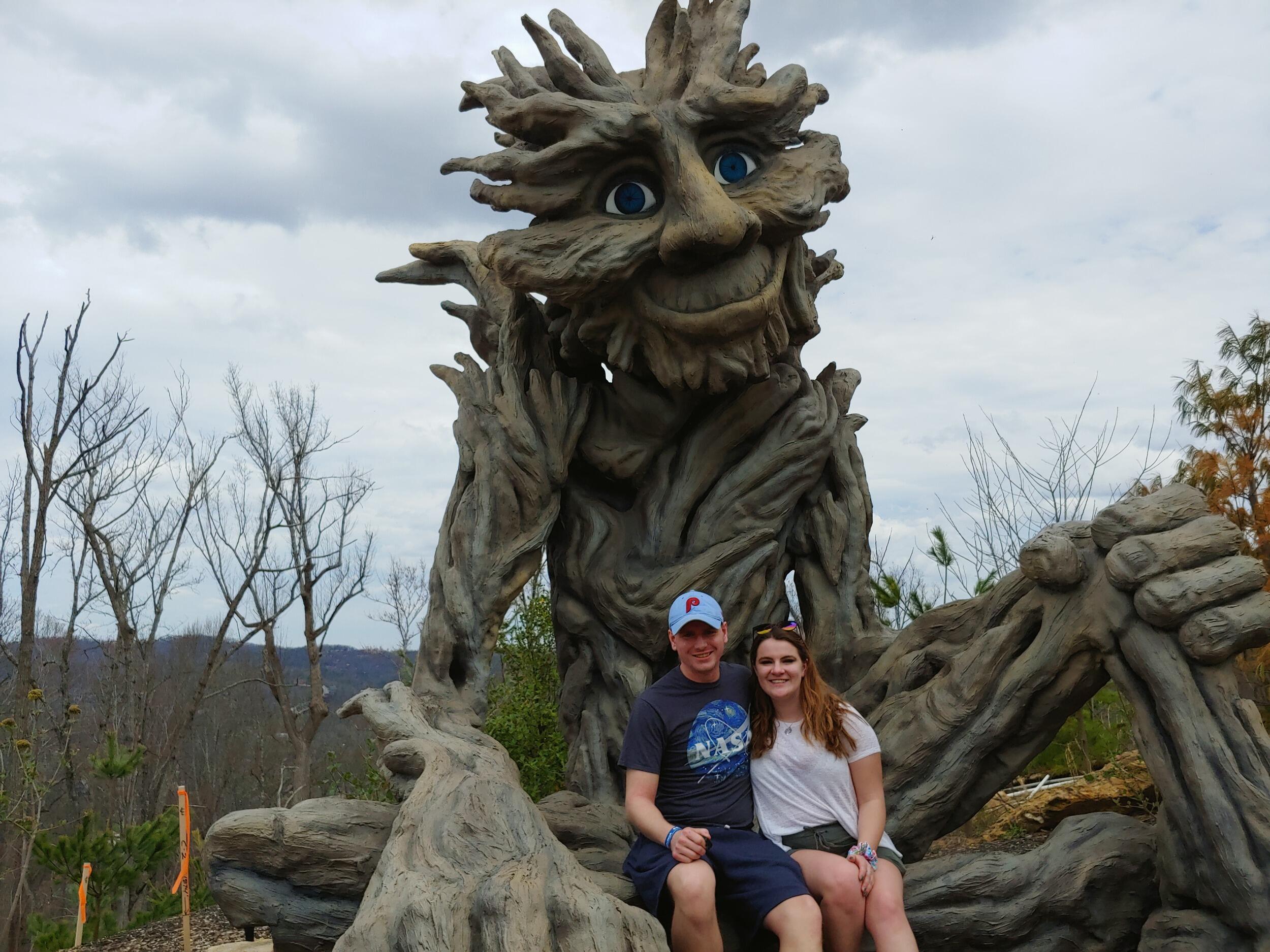 Our first real getaway vacation! This was the day before lockdown. 