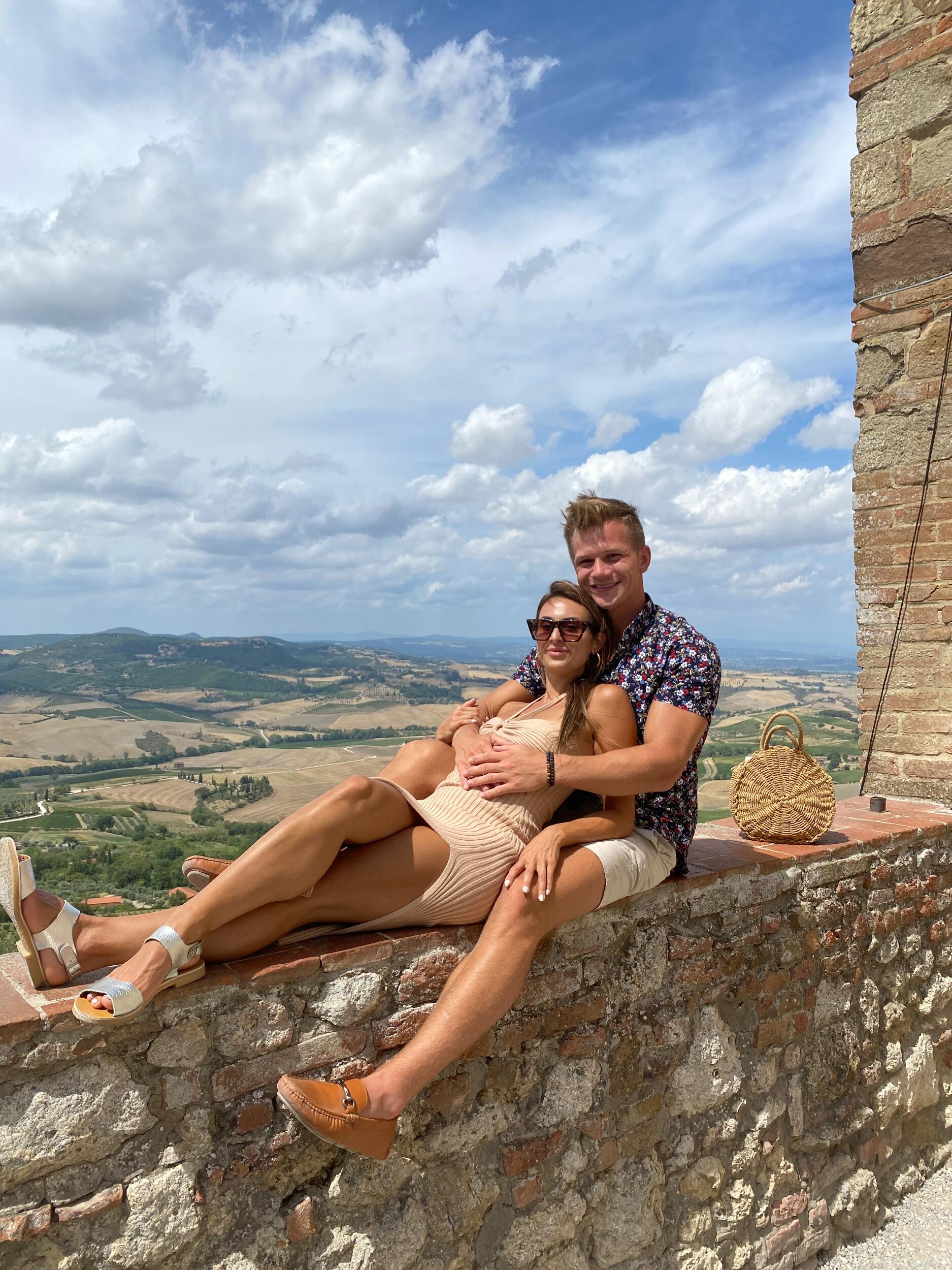 Our first time to Italy together! 

Ferragosto, Montepulciano, Italy (the future start to our wedding week!)
