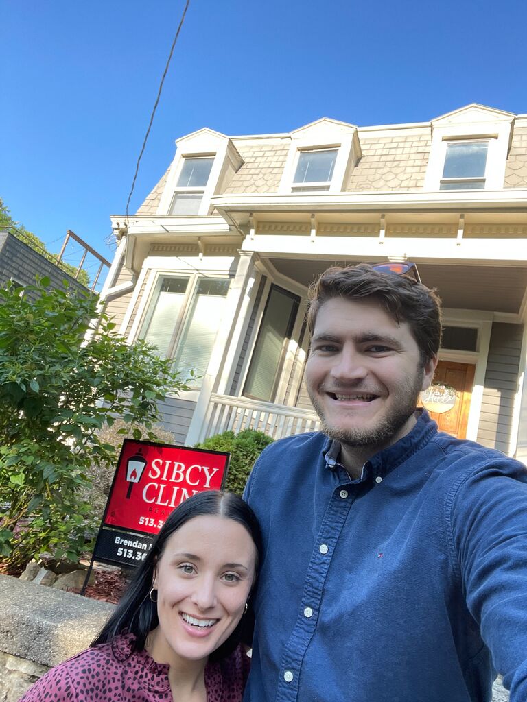 The day we closed on our first house!