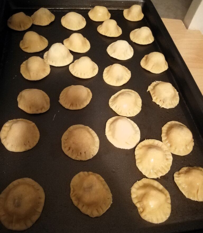 Making pasta together!