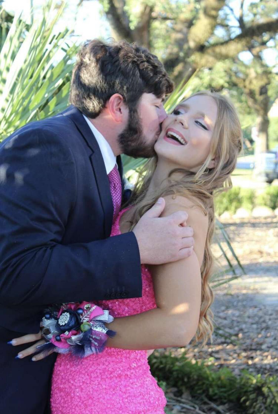 Our last high school homecoming, such a bittersweet moment. 