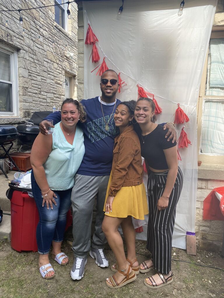 Jalysa graduates from Tosa West, due to Covid the actual in-person graduation turned to a virtual graduation. We then had a stage built in our backyard and with Desmond the Master of Ceremonies we held a private graduation ceremony in our backyard!