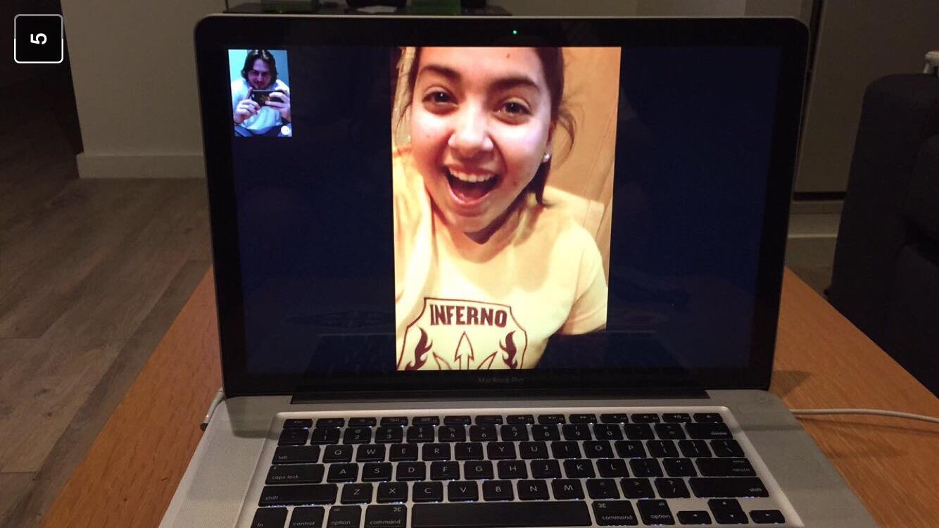 We spent 100's of hours on FaceTime - 
G- Perris, CA
M- Tempe, AZ