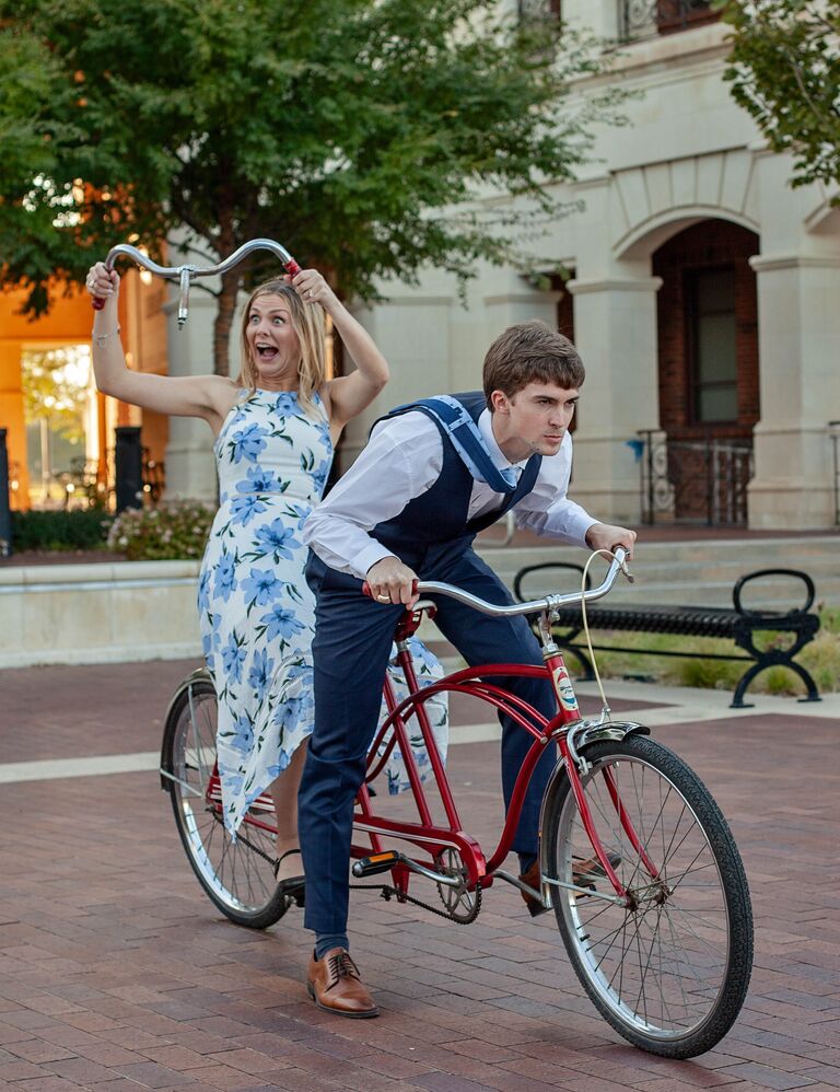 Engagement photos! 

We each tried desperately to be more goofy than the other, resulting in quite the photo shoot. Our poor photographer... We cannot wait for our wedding day and to celebrate with each of you!