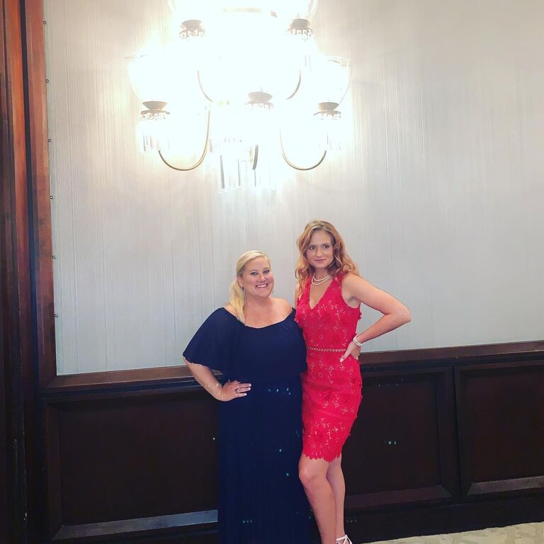 McKenzie and bridesmaid Addie at Dani's Wedding.
