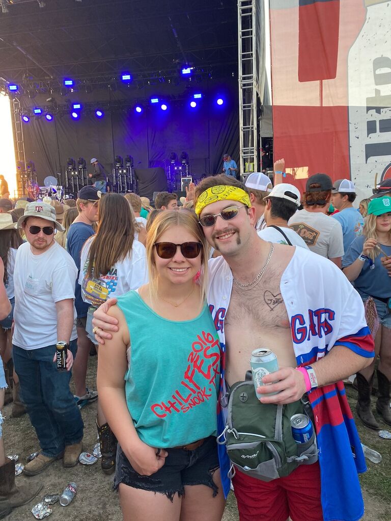 Moved back to College Station to finish Kacey's degree and a job change for Zach, fashionably finding ourselves at Chilifest.