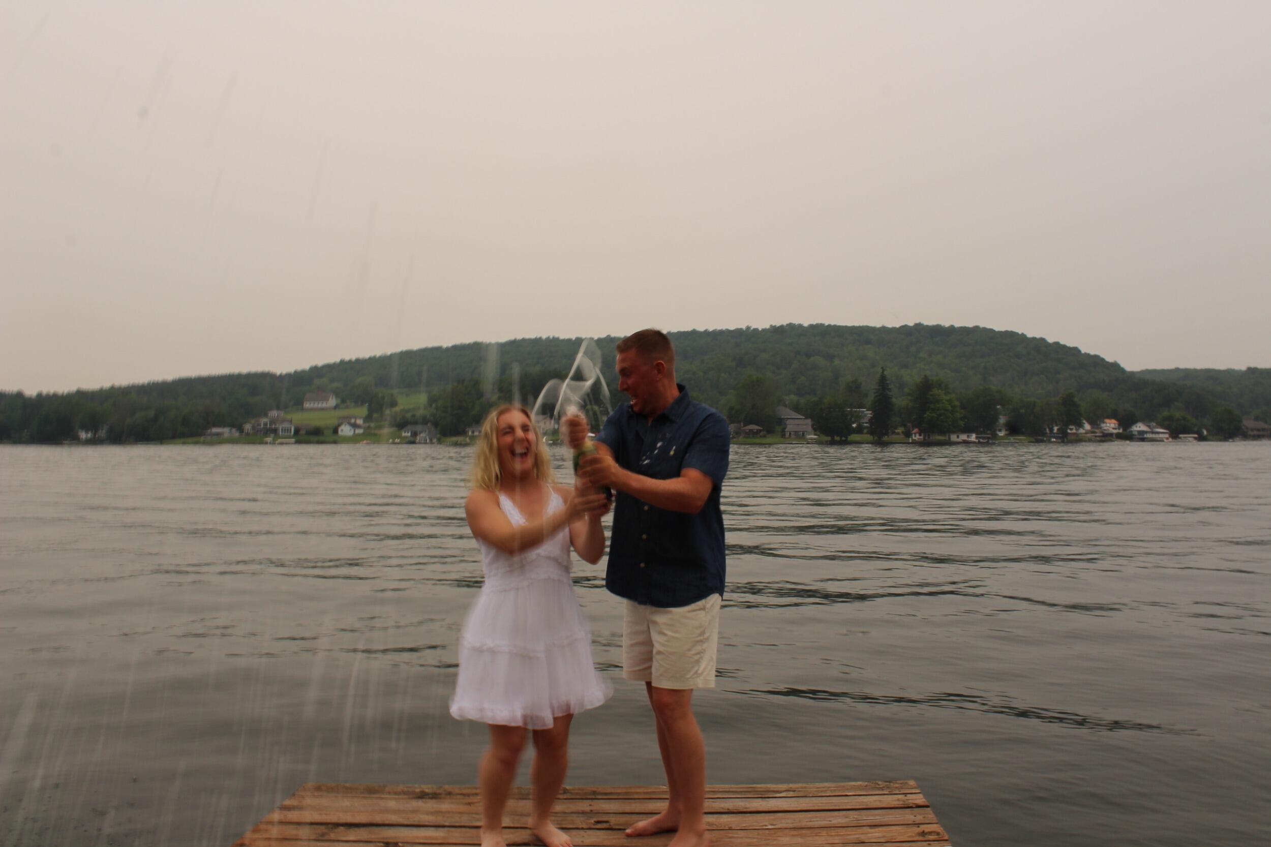 Started out on this lake as friends, returning as fiances. We HAD to take some celebratory photos. See the full gallery in the "Our Photos" page. 

Courtesy of Rae Fitzsimmons and Darienne's mom, Valerie. 