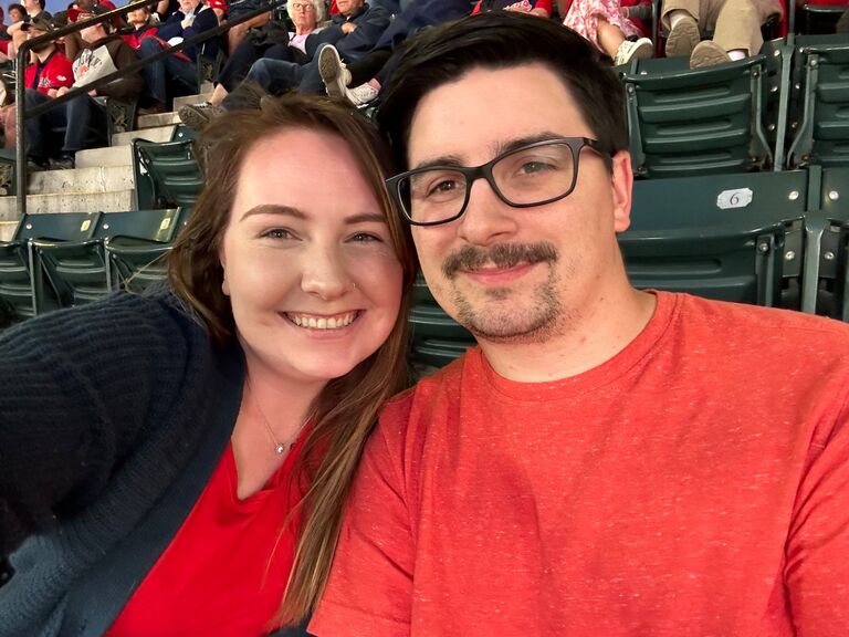 Anniversary trip to Cleveland - date night at the Guardians stadium