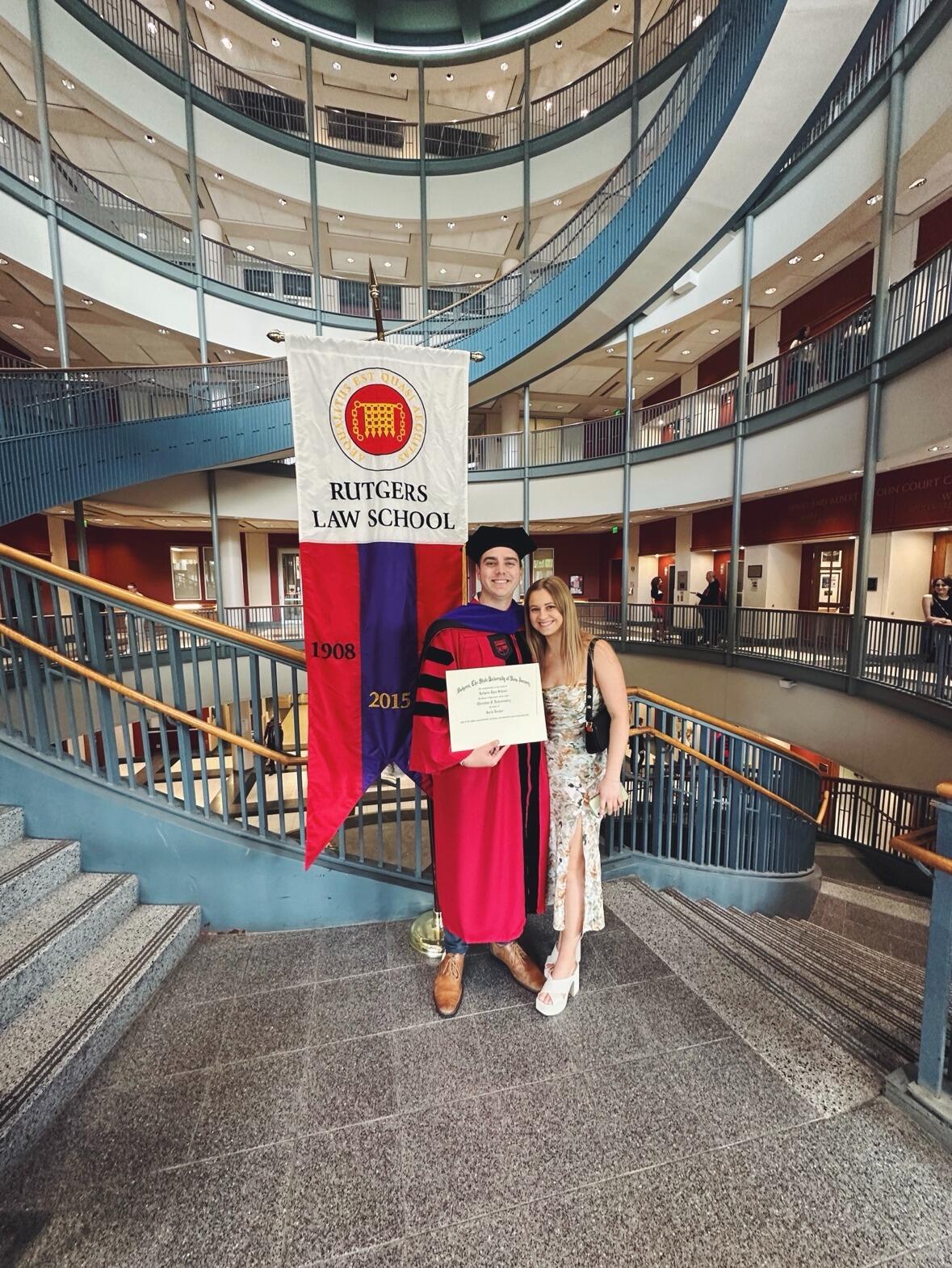 Christian graduated law school. He couldn't have done it without Anna's love and support. Not pictured is the fantastic surprise party that Anna helped plan followed by three months of bar exam studying. 