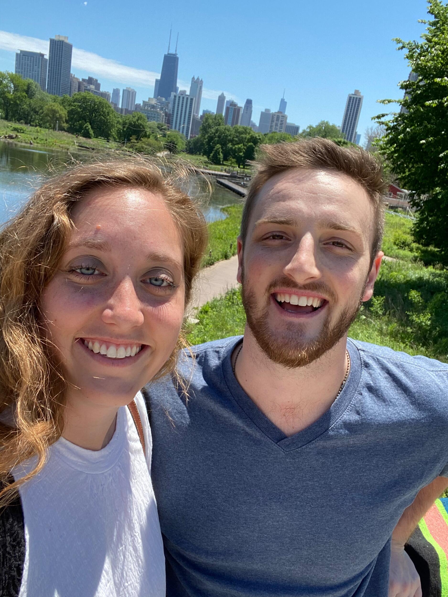 Our first date in Chicago!