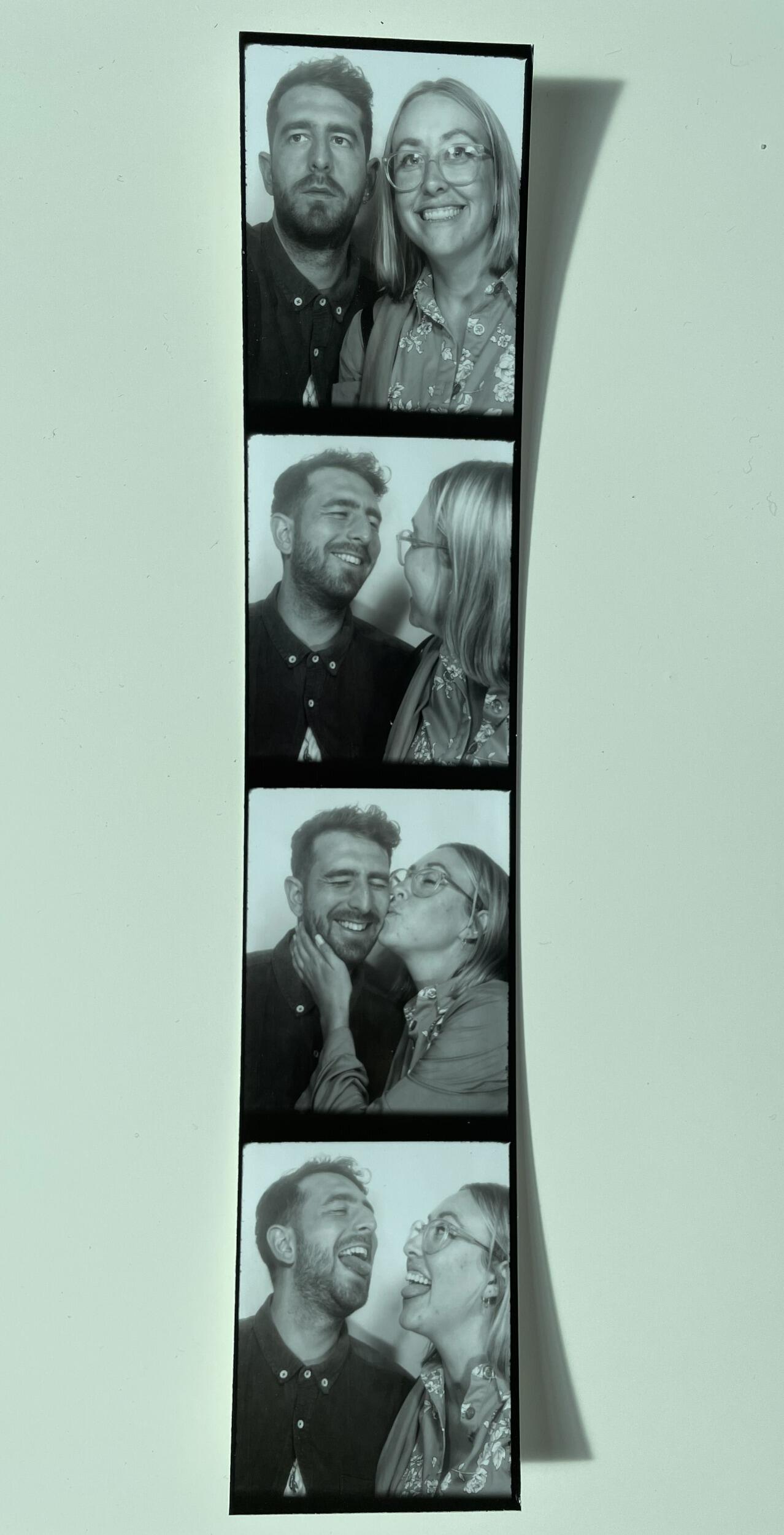 Anniversary photobooth tradition. Berlin, Germany