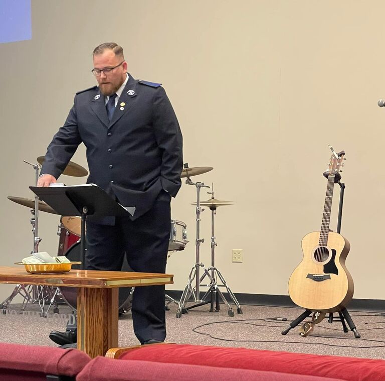 On June 12, 2022 Matthew preached his first sermon at The Salvation Army Fountain Square. He preached on Genesis! And Michaela (thinking she's sly) messaged Matthew to encourage him. After a quick exchange, the conversation was over. But this story isnt.... that wouldn't be fun.