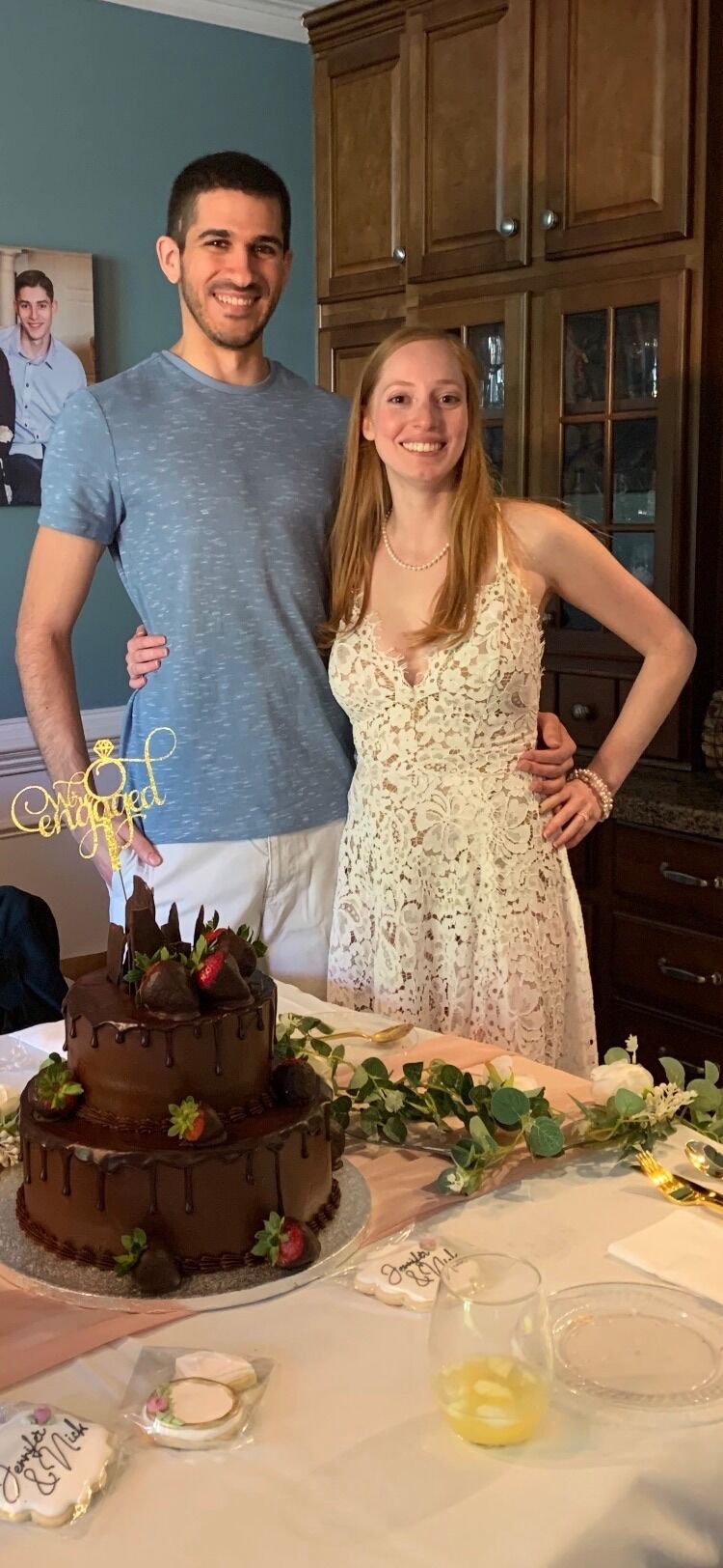 Our engagement party.