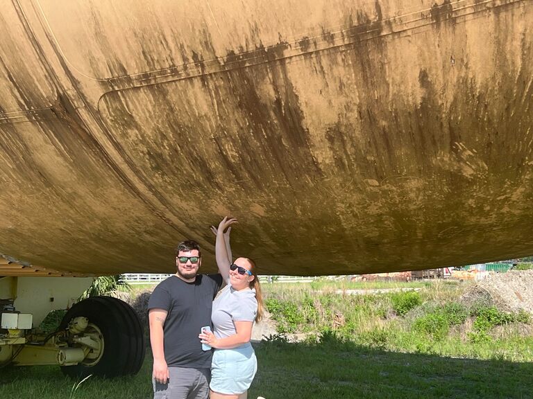 Detoured While Venue Touring - Touched a Space Shuttle Fuel Tank
