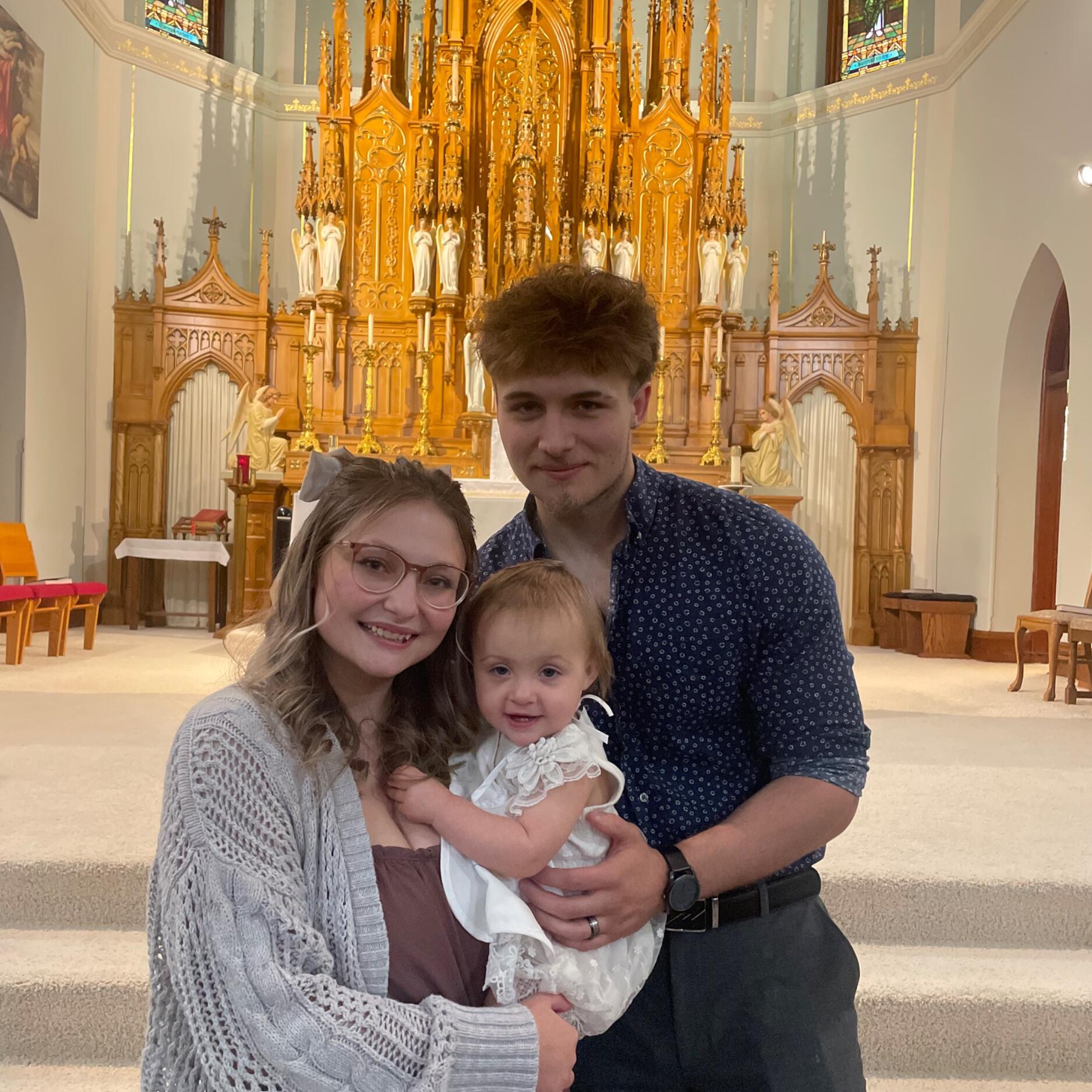 Our precious girl got baptized, we are so blessed that we get to teach her our faith!